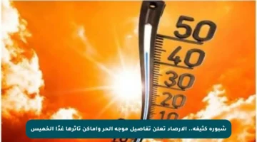 شبورة كثيفة.. الأرصاد تعلن تفاصيل موجة الحر وأماكن تأثرها غدًا الخميس